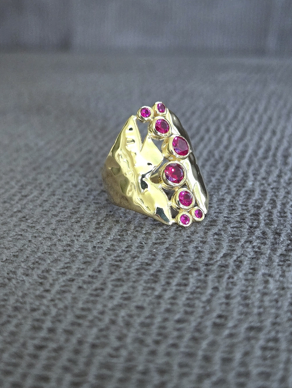 Shivam Lab🧪 Created Ruby Statement Ring💍 - NWT - Picture 4 of 16